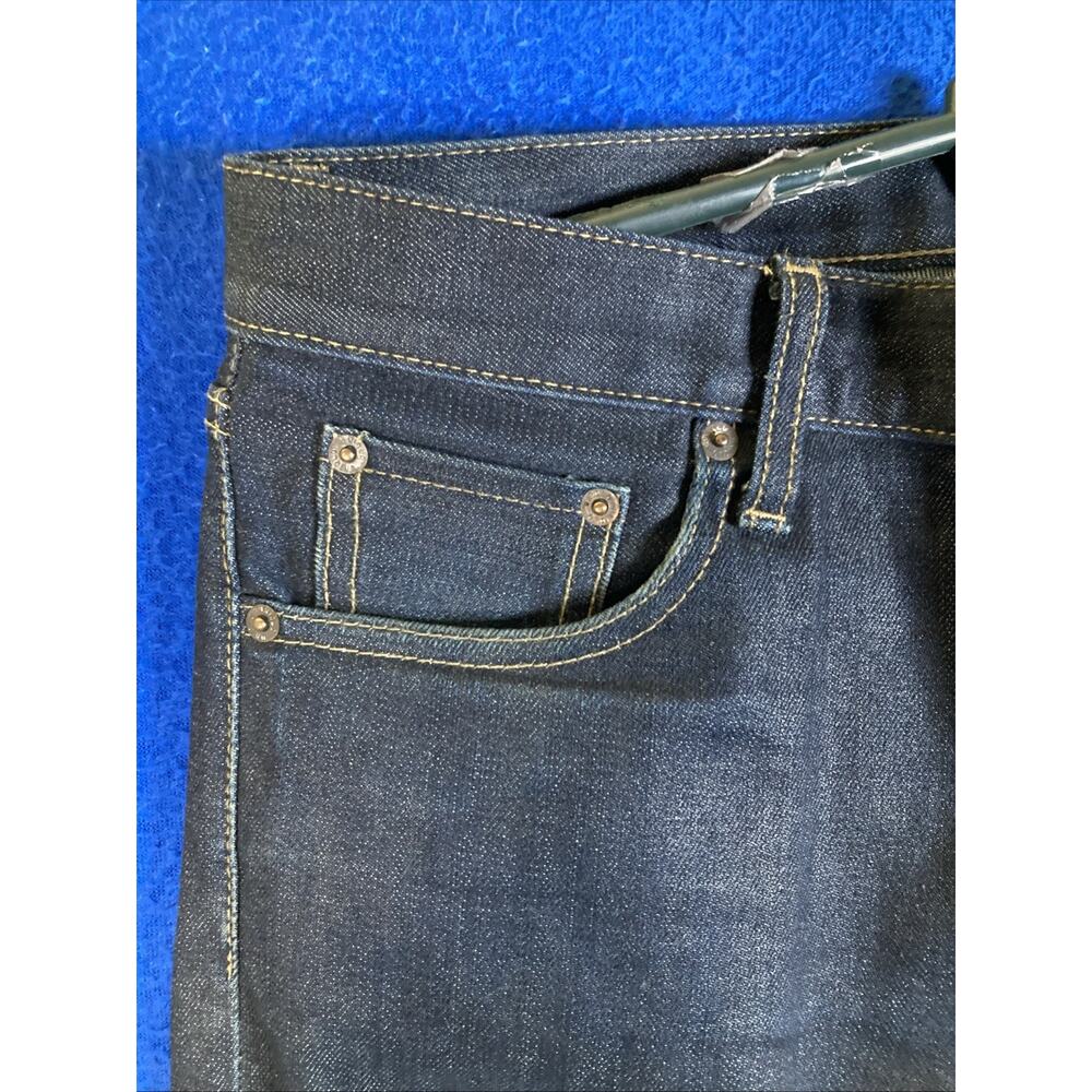 Uniqlo Women's Selvedge Slim Straight Jeans Japanese Kaihara Denim Size 4 - Picture 3 of 16